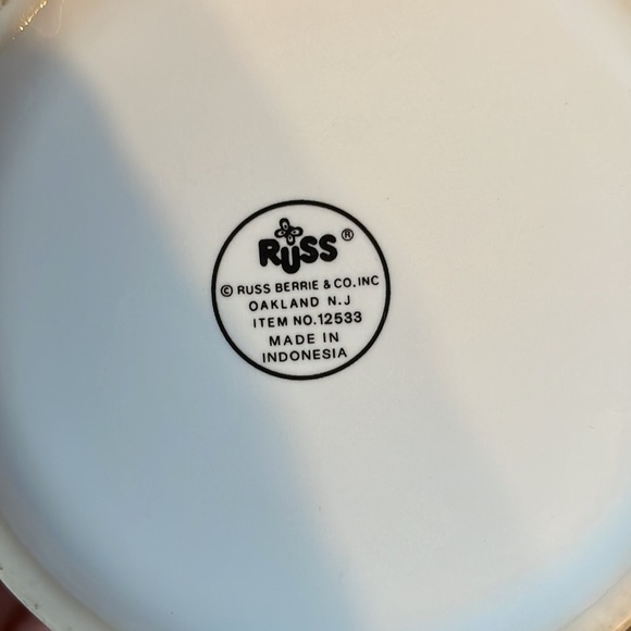 Russ Berrie & Co PIANO coffee MUG with musical note handle ceramic 12oz VINTAGE - Picture 7 of 8